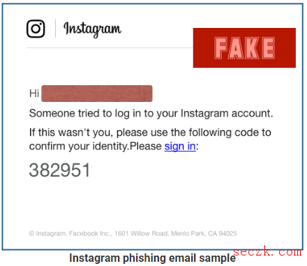 网络钓鱼骗子转战Instagram 窃取用户信息